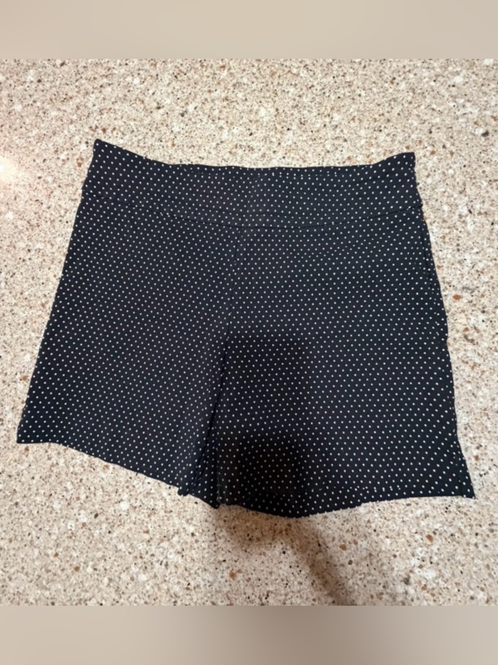 High Waist Black Polka Dot Women's Shorts